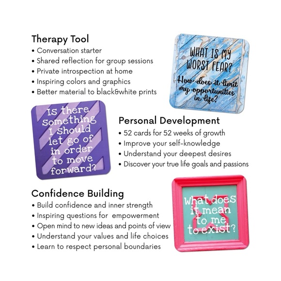 Empowering Questions Cards for Mindfulness & Meditation - The Original Deck - Picture 3 of 6